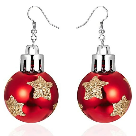 Rhinestone Santa Claus Dangle Earrings Cute Xmas Earrings Holiday Jewelry