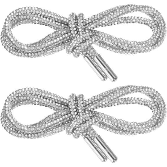 Rhinestone Shoe Laces Bling Crystal Drawstring Cords for Sneakers
