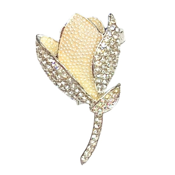Rhinestone Silver Napkin Ring: 1CT