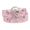 thumbnail image 1 of Rhinestone Skull & Crossbones Belt - Pirate Costume Style Combo, 1 of 3