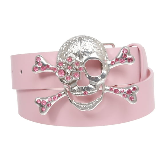 Rhinestone Skull & Crossbones Belt - Pirate Costume Style Combo