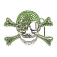 thumbnail image 1 of Rhinestone Skull & Crossbones Pirate Belt Buckle, 1 of 2