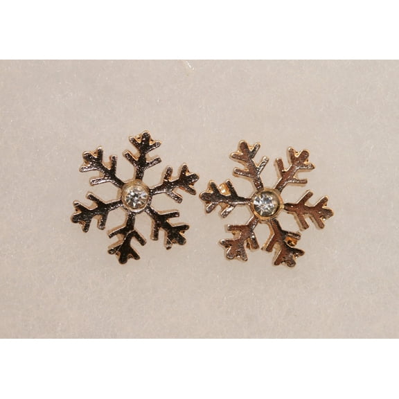 Rhinestone Snowflake earrings, Holiday Snowflake Jewelry, Christmas gifts