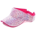 thumbnail image 1 of Rhinestone Sport Sun Visors Hats for Women Adjustable Glitter Cap, 1 of 4