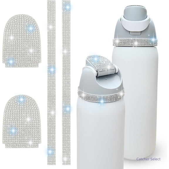 Rhinestone Stickers for Owala Bottle, Bling Charms 2 Set