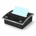 Pink Colorful Sticky Notes Rhinestone Sticky Note Dispenser 4x4 Black Bling Holder - Walmart.com