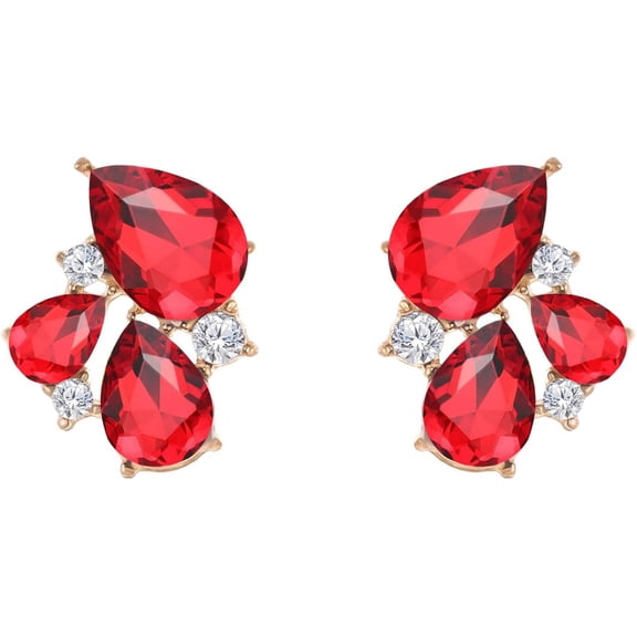 Rhinestone Stud Earrings Small Fancy Crystal Cluster Earrings For Women Brides Dainty Marquise Stud Earrings For Wedding Party Prom Jewelry Gift[Z1]