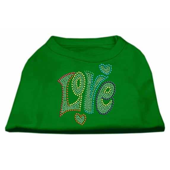 Pet Dog Cat Shirt Rhinestone, "Technicolor Love"