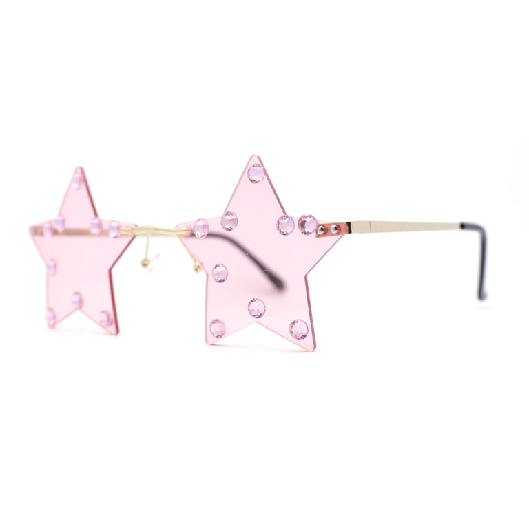 PINK RHINESTONE STUDDED SHADES Amazon.com: SAMURITA Elton Square Diamond Rhinestone  main image 4