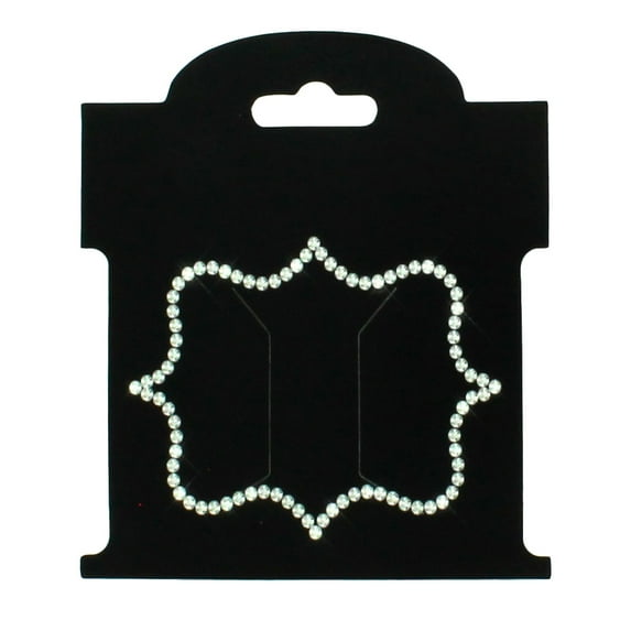 Rhinestone Surround Hair-Bow Display Cards Small