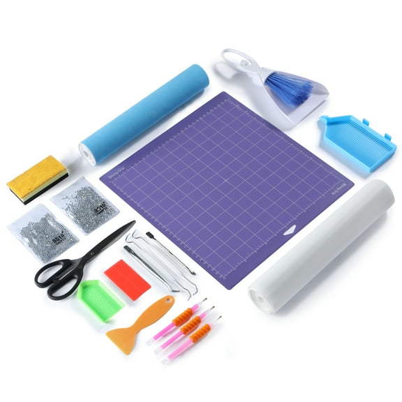 Rhinestone Template Material Kits Magic Rhinestone Sticky Flock for Cricut and Cameo Cutting Machine