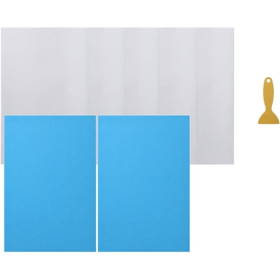 Rhinestone Template Material Sticky Adhesive Stencil Magic Sticky 10sheet 30x20cm (2Sheet Flock 5Sheet Tape)