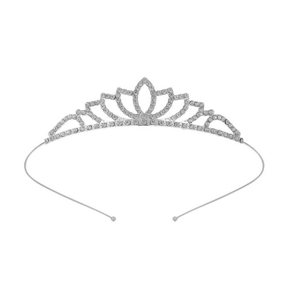 Rhinestone Tiara Crown Wedding Hair Accessory for Girls & Women