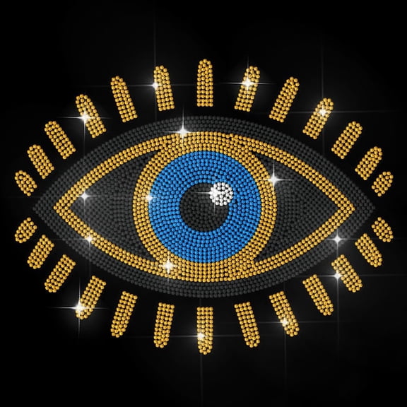 Rhinestone Transfer Hot Fix Stickers 11.7x8.3 inch Bling Diamond Heat Transfer Design Decal Applique Patch