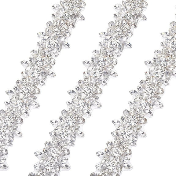 Rhinestone Trim Applique Rhinetones Trim with Hot Melt Adhesive Stick