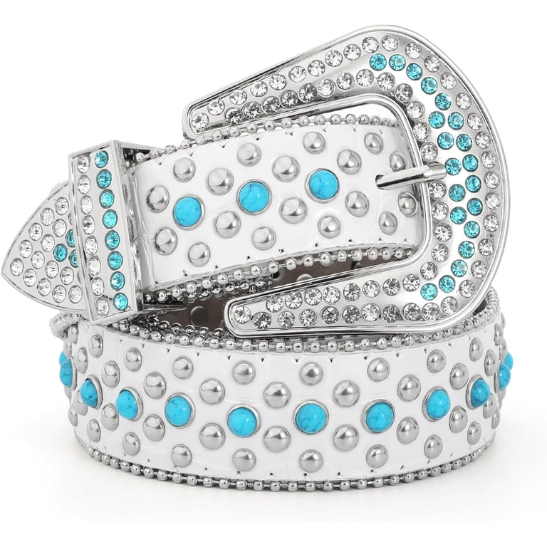 3483 Western Belts For Women Cowgirl,cowboy Bling Country Turquoise TRIWORKS Western Belts for Women Cowgirl,Cowboy Bling  main image 4
