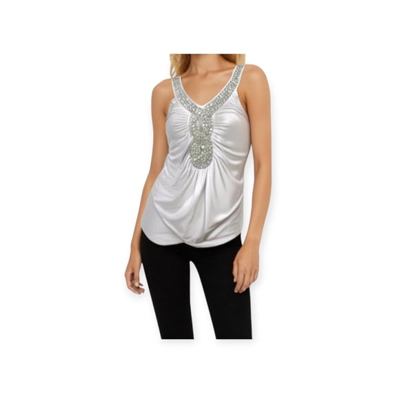 Rhinestone Twist Tank