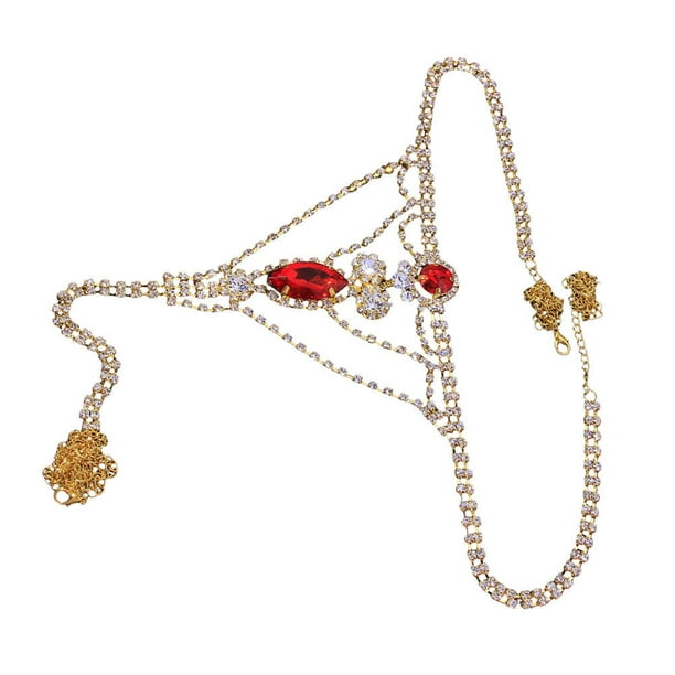 Rhinestone Underwear Thong Crystal Panties Body Jewelry for Women