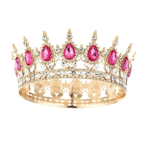 Rhinestone Wedding for Women - Bridal Headpiece, Princess Birthday Party Accessories, Prom with Sparkling Stones