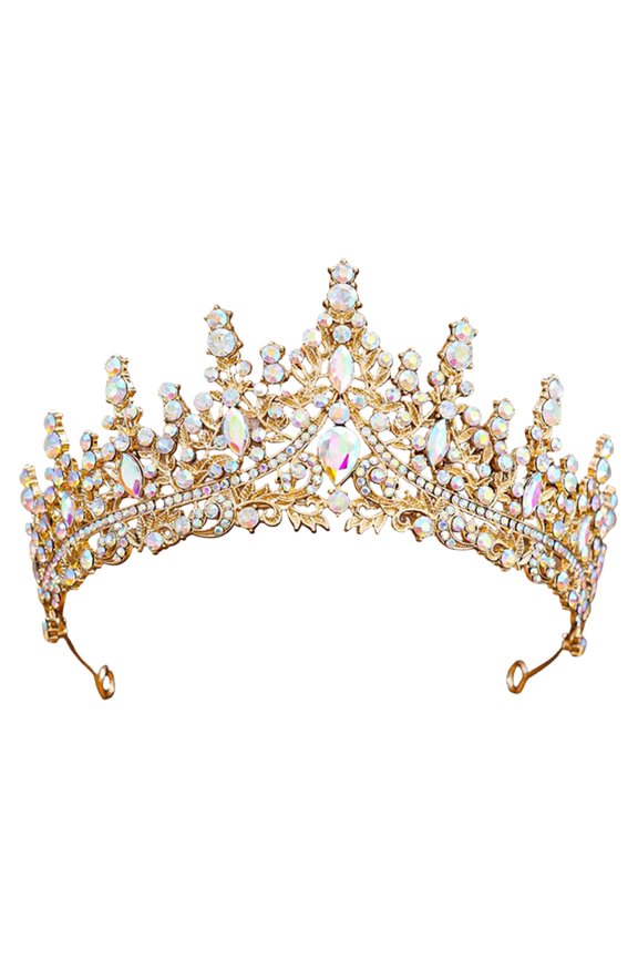 Rhinestone Wedding Headband Bridal Women's Headband Flower Pearl Diamond Silver Flower Leaves Hair Band Accessories Headpiece for Bride Bridesmaids Party