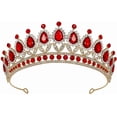 thumbnail image 1 of Rhinestone Wedding Tiara for Women, Royal Queen Crown Headband, Crystal Princess Hair Accessories for Prom Birthday, 1 of 4