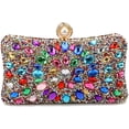thumbnail image 1 of Rhinestone Women Evening Clutch Pearl Purse Multicolor Crystal wedding ball Handbags Chain bag, 1 of 5