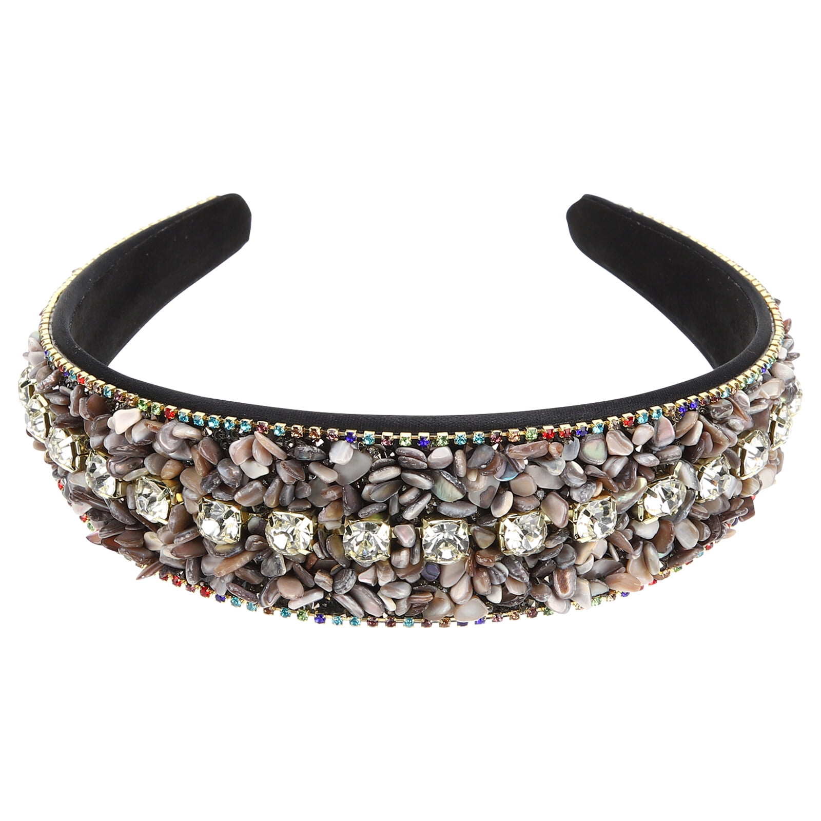 Rhinestone Women Turquoise Headband Luxury Jeweled Headpiece