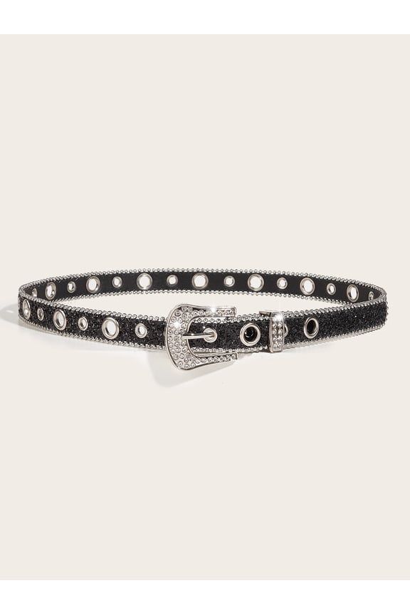 Rhinestone belt for women, ins-style wide waistband, decorative, European and American fashion, unique sequin jeans belt, versatile and stylish design