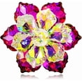 thumbnail image 1 of Rhinestone flower brooch, large crystal flower brooch, lapel pin, suitable for parties, birthdays, dances, banquets, dresses, suits, formal wear, hats, bags, and other accessories; women's jewelry., 1 of 6