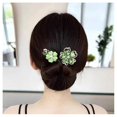 thumbnail image 1 of Rhinestone flower hair clip, lazy hair curler deft bun maker, INS style elegant lazy hair curler, hair clips with rhinestones, flower hair bun maker deft bun for hair twister, 1 of 6