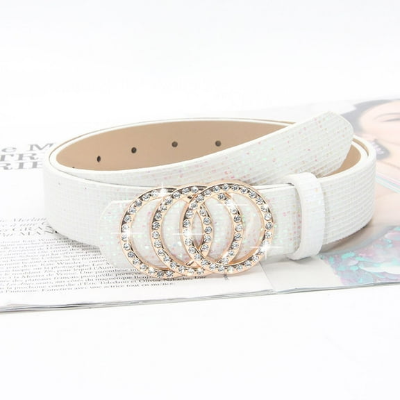 Rhinestone simple Korean version of the new belt women's belt fashion casual jeans decorative versatile dress belt