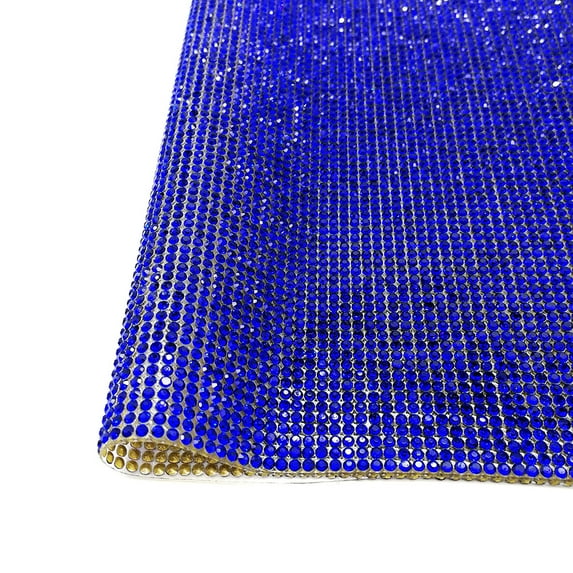 Rhinestone stickers bags shoes decoration Diamond Glass Diamond stickers accessories self-paste diy rhinestone strips-Sapphire Blue