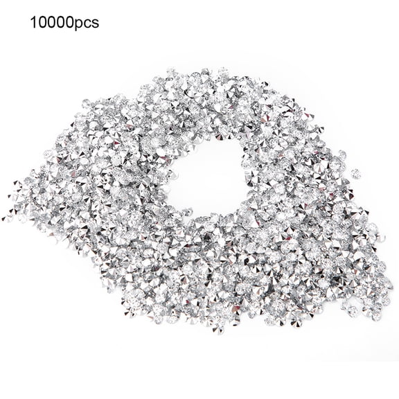 Rhinestones 10,000 Decorative With Silver Plate Bottom Tip Decoration Diy Jewelry Accessories For Mesh Sticky Clothing Accessories Mobile Phone Case Manicure And Beauty Accessories