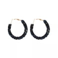 thumbnail image 1 of Rhinestones Crystal Pave Round Circle Hoop Earrings Women Summer Jewelry Gifts, 1 of 8