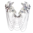 thumbnail image 1 of Rhinestones Fringe Applique Sewing on Beaded Patches For Wedding Dresses Bridal Gowns Dance Outfit Decoration, 1 of 13