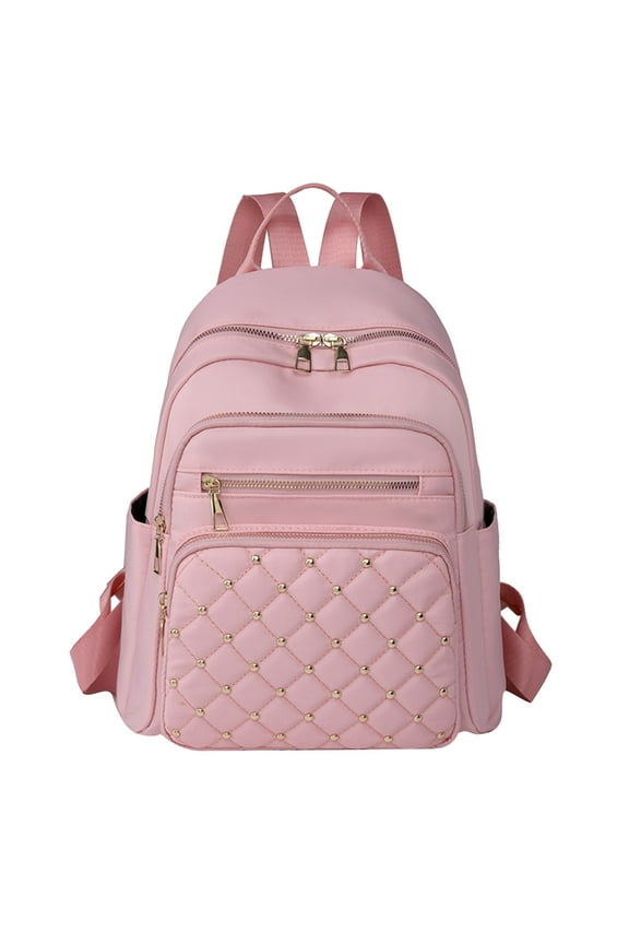 Rhinestones Mini Backpack for Women Leather Trendy Daypack Purse Shoulder Bag Small Casual Daily Backpack