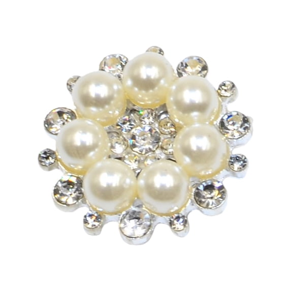 Rhinestones Pearls Alloy Button Clips Decorative Cufflinks Covers For Men Women Evening Dress Shirt Clothing Accessories