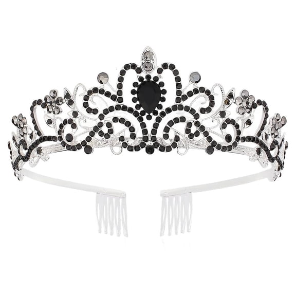 Rhinestones Tiaras For Women And Girls Elegant Crowns With Comb For Wedding Bridal And Party Hair Accessories