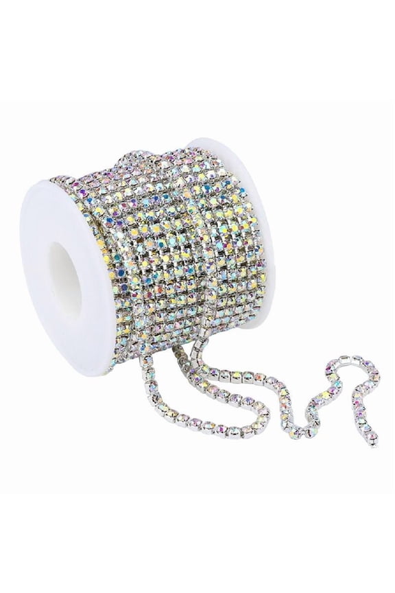 Rhinestones Trim Close Chain Rhinestones Jewelry Chain for Party Wedding