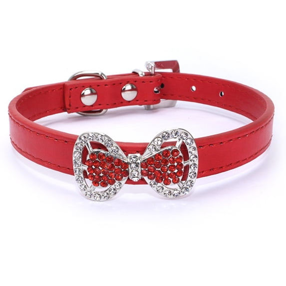 Rhinestones pet cats and dogs necktie necklaces jewelry is suitable for small and medium-sized dogs and cats