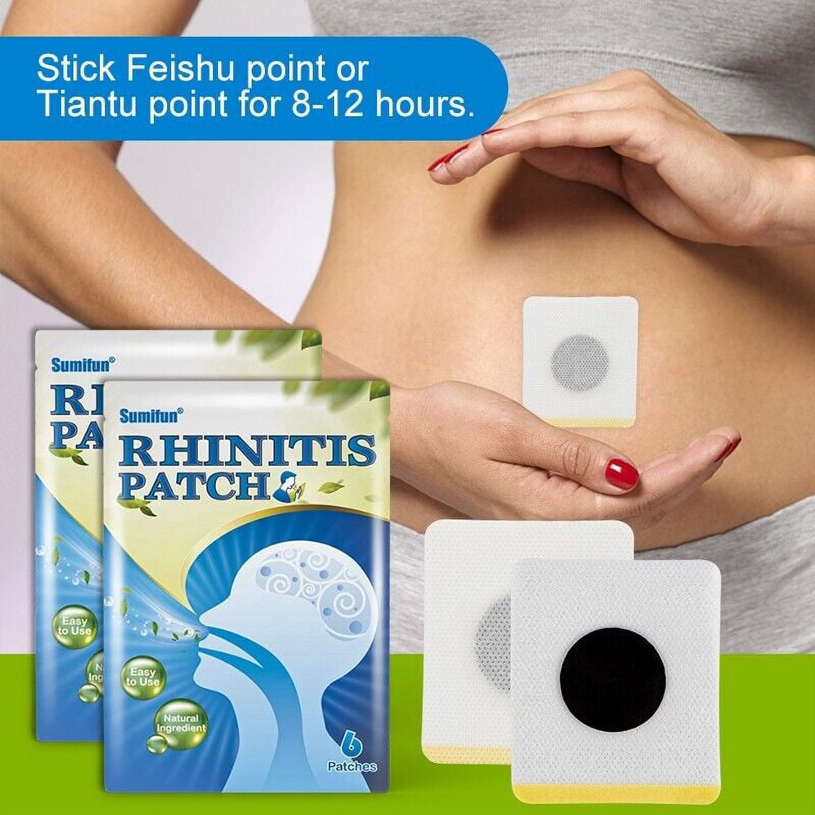 Rhinitis Care Patch Cold Cough Stuffy Nose Treatment Pharyngitis Sore