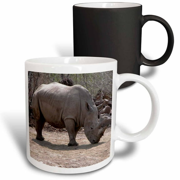 3drose, Rhino, 11oz Magic Transforming Mug