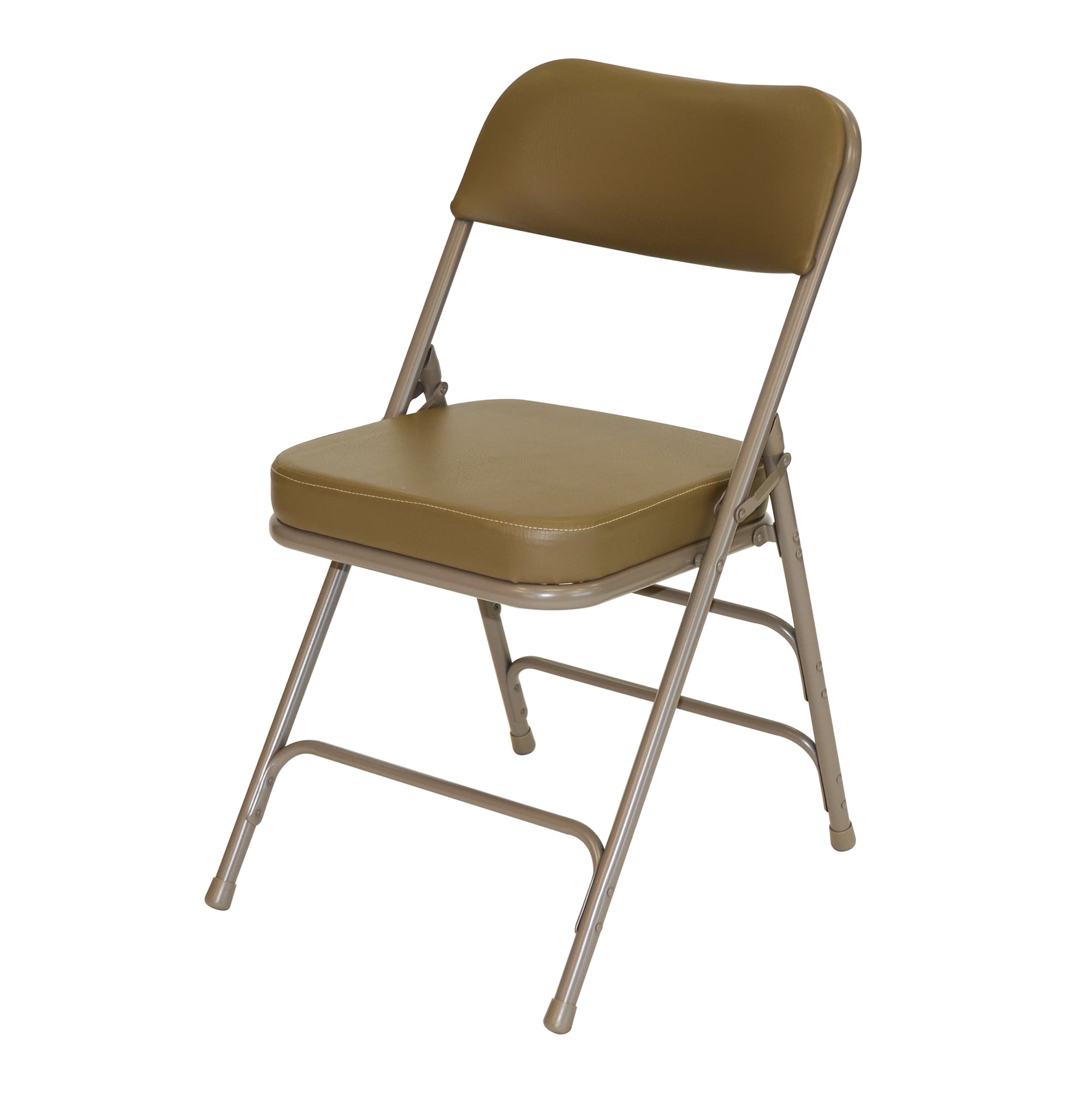 Rhino 2" Vinyl Padded Folding Chair - Beige