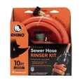 thumbnail image 1 of Rhino All-in-One Sewer Hose with Rinse Cap - Pack of 4, 1 of 1