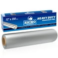 thumbnail image 1 of Rhino Aluminum Heavy Duty Aluminum Foil | 12 Inches by 350sf Long Roll, 25 Microns Thick | Commercial Grade & Extra Thick, Strong Enough for Food Service Industry, 1 of 4
