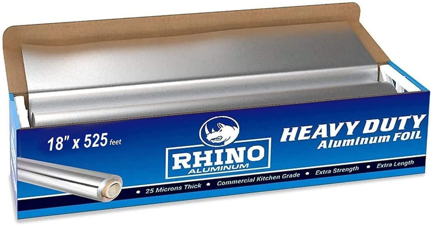 Heavy Duty Aluminum Foil, 18 Inches X 500 Feet, Commercial Industry Grade,  Food Service, Wrap, Bulk Thick Super Heavy Duty Roll (1-Pack) 