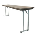 thumbnail image 1 of Rhino Banquet Table - 8' x 18" Resin - Brown, 1 of 5