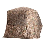 Rhino Blinds Low Hub Pro FD RTE - Low Hub Design with Full Size Door - Realtree Edge 600D