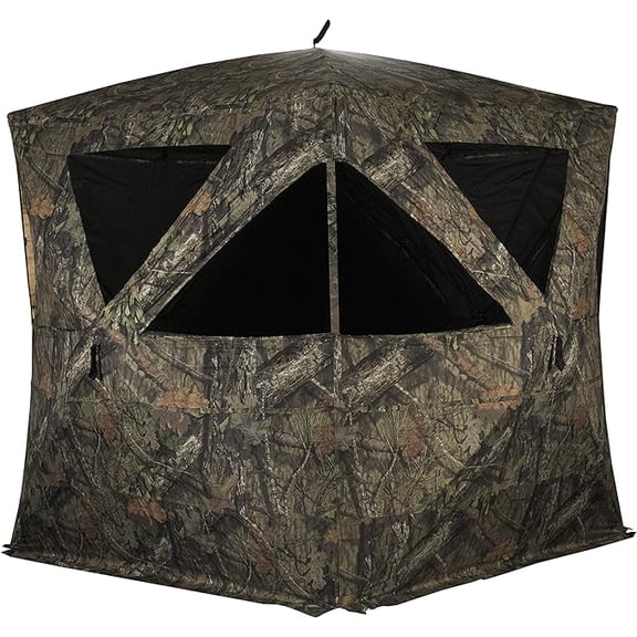 Rhino Blinds R500-MOC, 3-4 Person Hunting Ground Blind, Mossy Oak Country