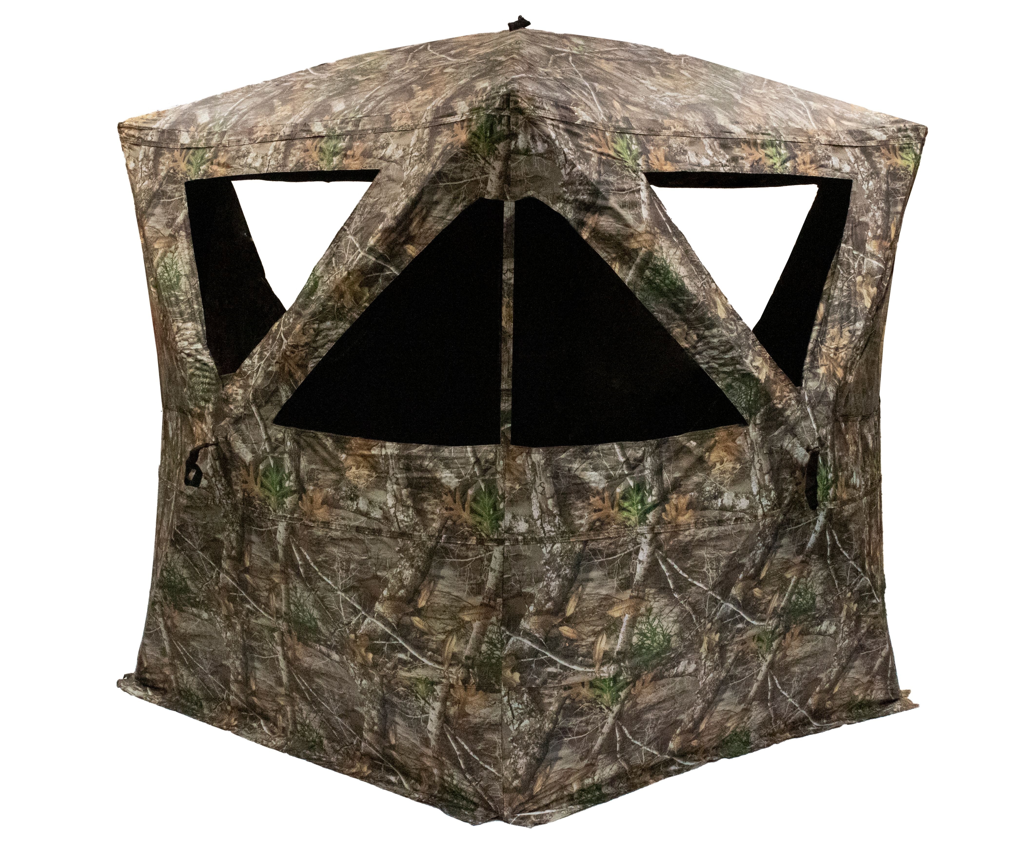 Rhino Blinds R500-RTE RealTree Edge 3 to 4 Person Hunting Ground Blind, RealTree